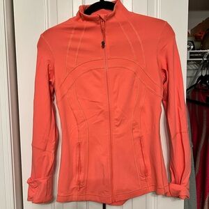 Lululemon bright coral full zip jacket